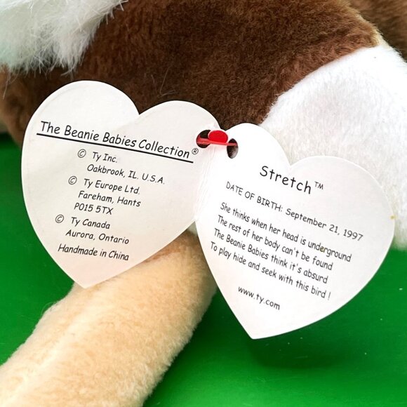 Ty Beanie Baby Lot 5 Piece Bundle Frog Seahorse Ostrich Stork Walrus Collection - Picture 9 of 16